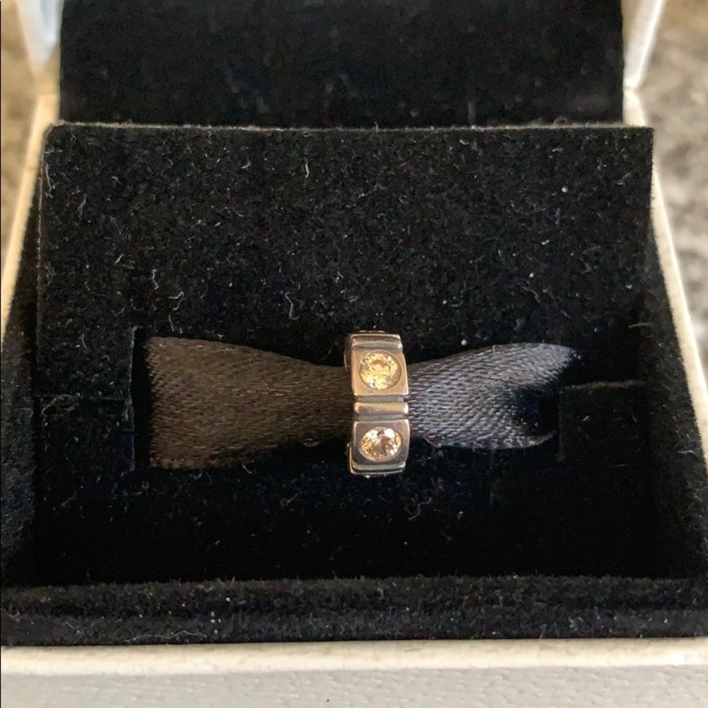 Authentic Pandora Silver Trinity Spacer Charm - image 2